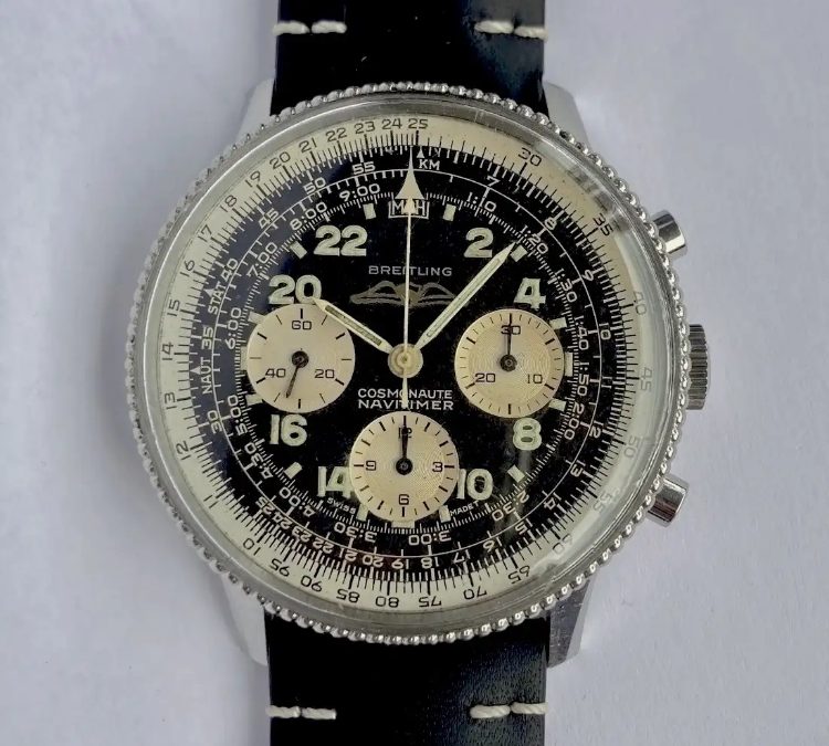 Breitling Navitimer Cosmonaute 809 Scott Carpenter panda wide bezel 1962