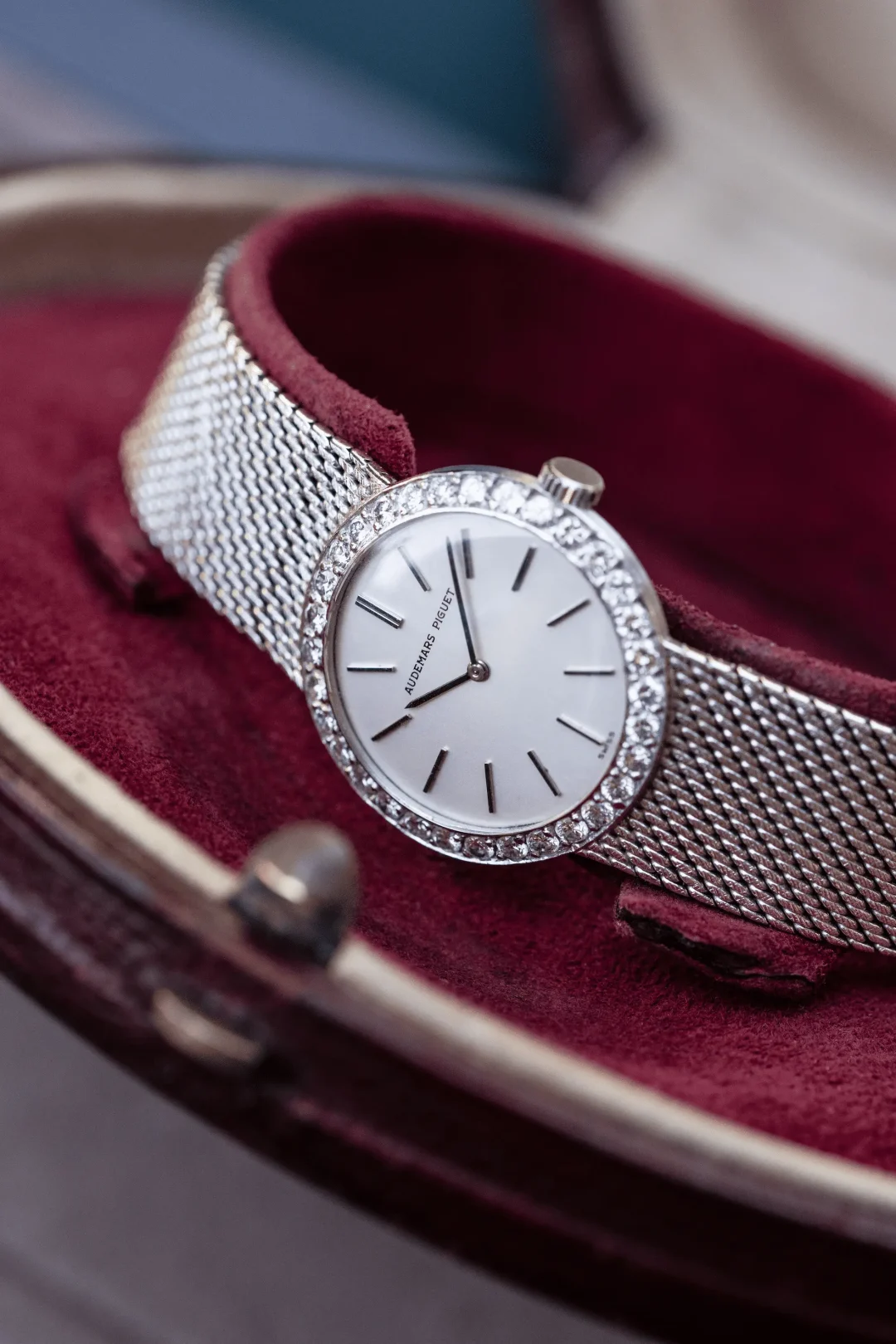 Audemars Piguet or blanc diamants factory 1970